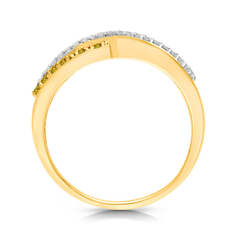 Diamond 3/5ctw Bypass Fashion Ring in 14k Yellow Gold image number null